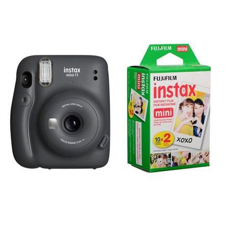 UPC: 0192223156616 | Fujifilm Instax Mini 11 Instant Film Camera Charcoal Gray + Slinger Accessory Kit Charcoal Gray 2x