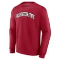 thumbnail image 2 of Men's Crimson Washington State Cougars Short Name Fleece Pullover Sweatshirt, 2 of 3