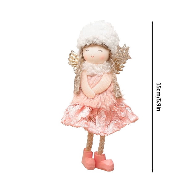 Colgantes colgantes de Ángel de peluche de Navidad, adorno artesanal para árbol de Navidad, muñecas de Navidad, regalo para niños, decoraciones de Año Nuevo de Navidad 2025(S11 as show