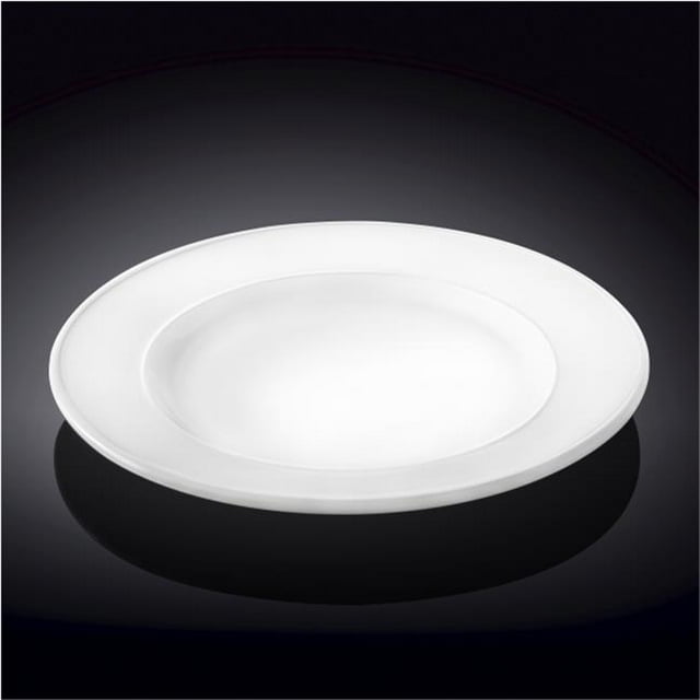 Wilmax 991244 Assiette Ron 12 Po&44; Blanc - Pack de 18