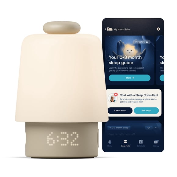 Máquina de sonido Hatch Baby Greige con luz nocturna Wi‑Fi