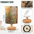 thumbnail image 3 of Giraffes Family and Sunset Bedside Desk Lamp LED Table Nightstand Lamps Warm Light Fabric Lampshade for Home Bedroom Office Living Room Decor, 3 of 7