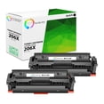 thumbnail image 1 of TCT 206X Black Toner Cartridge 2 Pack - Compatible Replacement for HP 206X W2110X Black High Yield Works With HP Color LaserJet Pro M255dw M282 Printers (1,350 Pages), 1 of 5