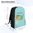 thumbnail image 4 of Haiem USA Tourist Map Backpack - Stylish and Durable 15-inch Laptop Backpack with Waterproof Oxford Fabric, 4 of 8
