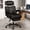 Black, variant on FelixKing Ergonomic Office Chair with Adjustable Headrest Executive Leather Desk Chair with Flip Up Arms, Comfy Computer Chair with Lumbar Support & Rocking Function for Home Office
