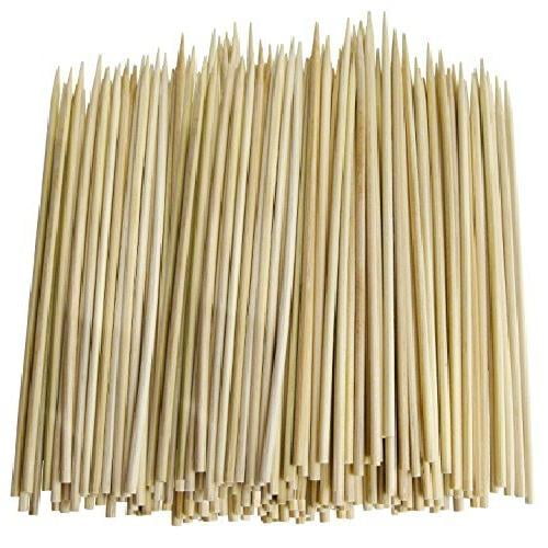 Value Pack of 600 Thin Bamboo Skewers (6 Inch) - Walmart.com - Walmart.com