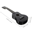 thumbnail image 2 of FONWILYO 1Set Music Enlightenment Black Wood Guitar Shaped Instrument for Beginners, 2 of 5