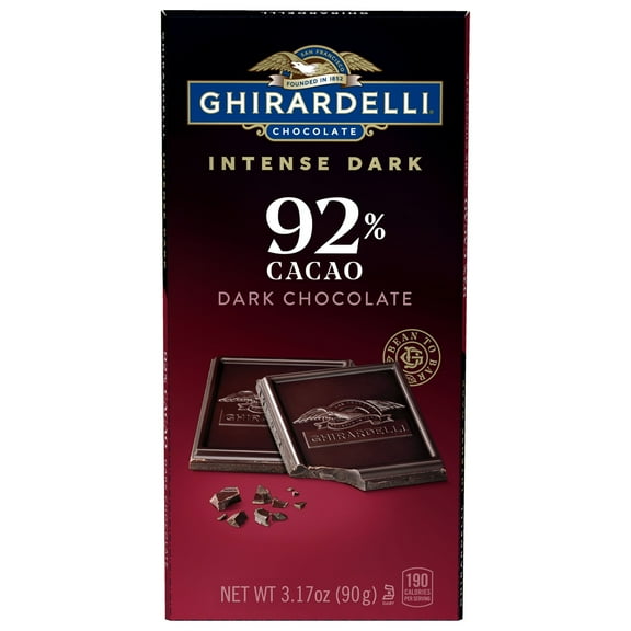 2 Pack - Ghirardelli Intense Dark 92% Cacao Chocolate Bar - 3.17 oz Packaging may vary