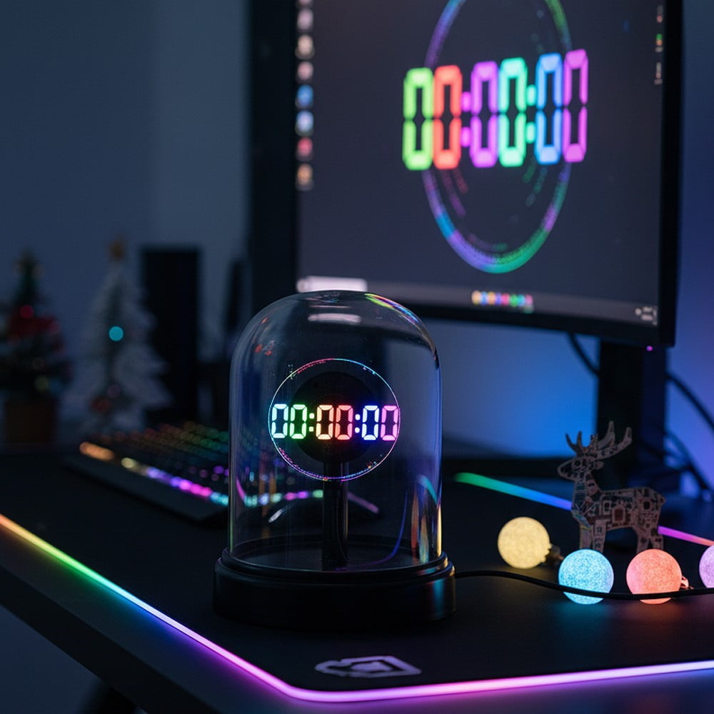 Safe 3D Hologram Fan Projector with Protective Cover, LED Advertising Display with Remote Control, Electronic Crystal Ball Effect & Music Speaker