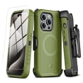 thumbnail image 1 of Funda MYBAT Maverick MagSafe para iPhone 15 PRO MAX Verde con Mica, 1 of 10