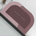 thumbnail image 1 of Alfombril de suave de material tierra de diatomeas, p trasera de goma absorbente, almohadil de diatomita de secado , alfombril de Camafeo Marrón 40X60cm perfecl alfombra de baño, 1 of 8