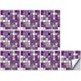 thumbnail image 3 of Miangastore 10 Pcs Mosaic Tile Stickers Simulated Tile Stickers Waterproof Wall Decals, 3 of 8