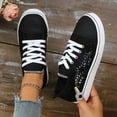 thumbnail image 6 of Summer Tennis Shoes for Women,Womens Casual Breathable Mesh Lace Canvas Shoes,White Sneakers with Embroidery Flower, 6 of 9
