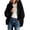 &286-Black, variant on Womens Open Front Hooded Sweatshirt Cardigan Drop Shoulder Puff Sleeve Cuff Loose Fit Casual Jacket