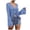 EliteGoogv#Blue, variant on One Piece Women Beach Cover Up V Neck Crochet Knit Long Sleeve Drawstring Tie Front Sheer Lightweight Sweater Top For Swimwear,Khaki,L