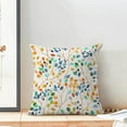 thumbnail image 3 of Spring Pillow Covers 20x20 Inch 2 Pcs, Colorful Leaves Decorative Throw Pillows,Vintage Plant Flower Floral Summer Seasonal Outdoor Decor Pillowcase Linen Cushion Cover for Couch Sofa, 3 of 6