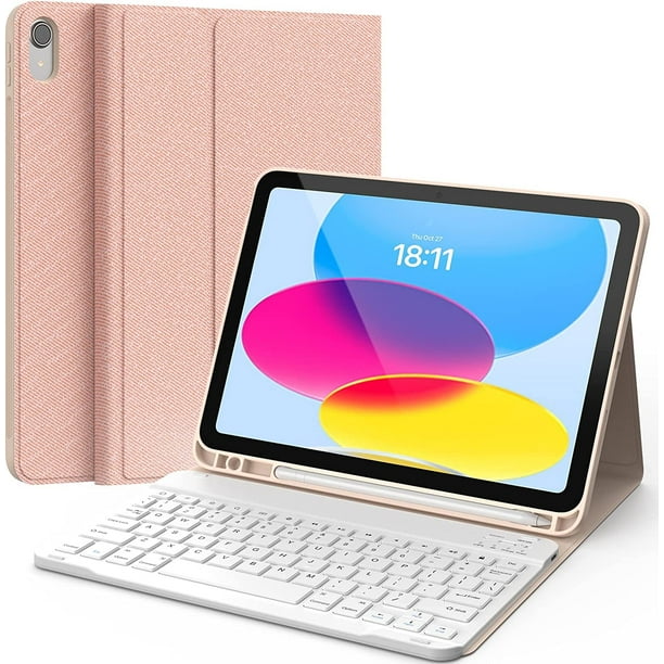 Funda con teclado CHESONA para iPad (A16) de 11.ª y 10.ª generación (2025/2022)