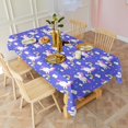 thumbnail image 3 of Blue Unicorn Rainbow Pattern Rectangle Tablecloth 60"x120",Waterproof Polyester Rectangle Table Cloth, Wipeable Spillproof Polyester Tablecloth for Dining, Camping, Indoor and Outdoor, 3 of 6
