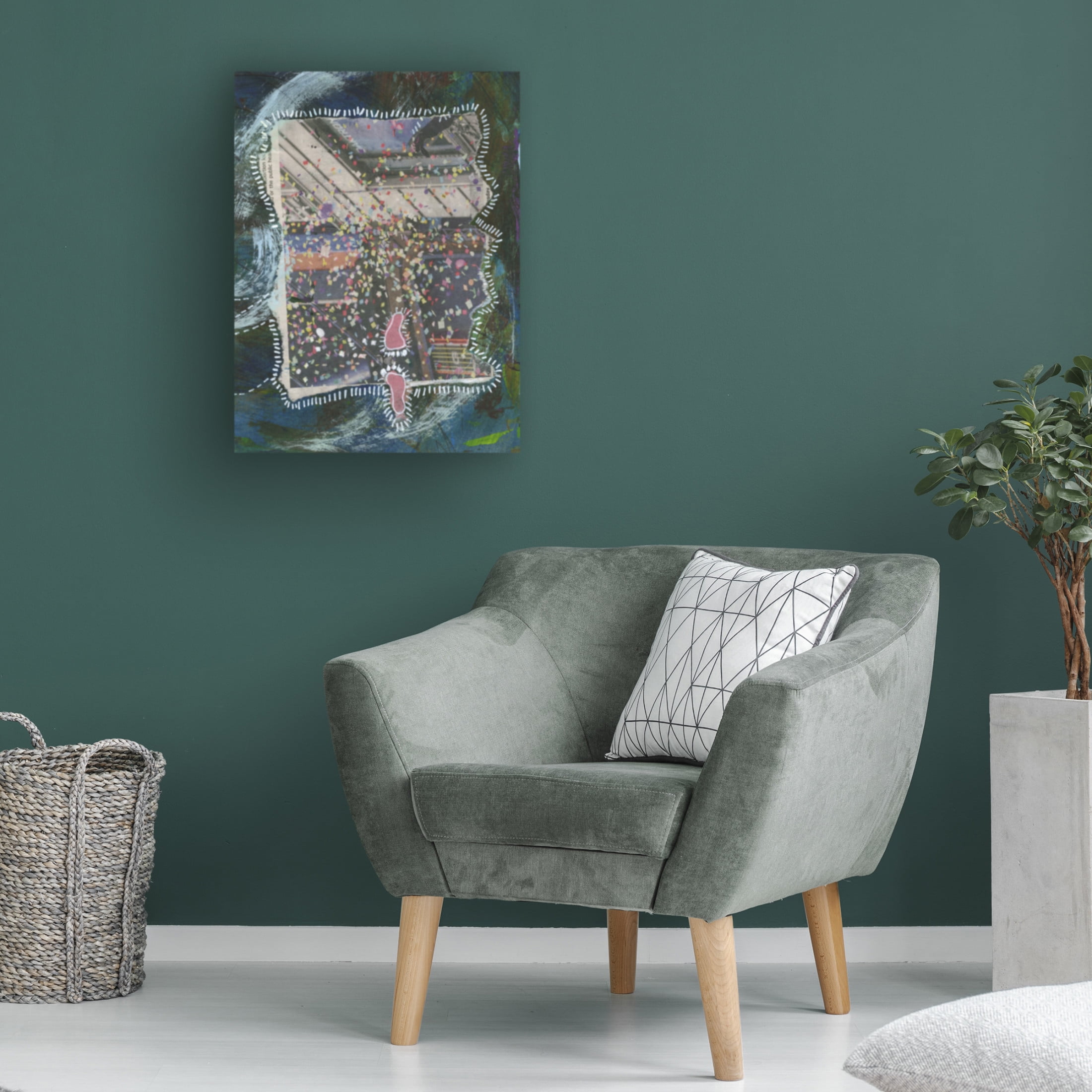 Canvas Wall Art - Medha Karandikar 'Spiritual Journal 14' Wall Art for Living Room, Bedroom, or Office Décor by Trademark Fine Art - 24 x 32 Inches