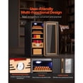 thumbnail image 6 of KFFKFF Electric Humidor Cabinet, 33L Capacity, Holds Up to 250 Cigars with Temperature Control, Spanish Cedar Shelves & Drawers, Mechanical Hygrometer, 4-Tier Design, Ideal for Home Use, 6 of 9