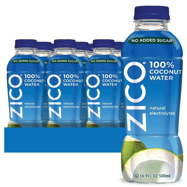 Pack of 12, Zico 100% Natural Coconut Water Multipack, 16.9 fl oz