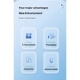 thumbnail image 2 of Mistaha Portable Blue Keyboard Cleaning Kit with Spray Bottle and Microfiber Cloth - Dust and Dirt Remover for Electronics - Soft Bristles, No Cleaning Solution Needed, 2 of 7