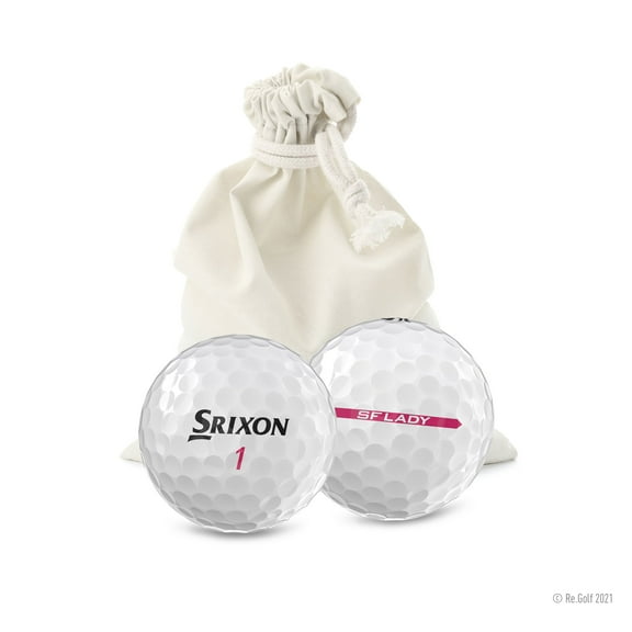 Srixon Soft Feel Lady - Quantity 12 in Eco-Friendly Bag (Professionally Recycled)