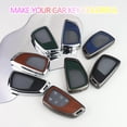 thumbnail image 6 of Key Fob Cover Compatible with Chevrolet Tahoe Suburban Silverado GMC Sierra Yukon Denali Buick Envision 2020-2025 5 Button Keychain Case Holder Protector,Silver-Black, 6 of 6