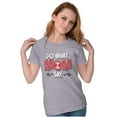 thumbnail image 3 of Funny Mother Saying Do What I Say Mom Womens Fitted Plus Size Graphic Tee Brisco Brands 2X, 3 of 5