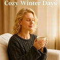 thumbnail image 5 of Winter Coral Velvet Home Clothes for Women, Warm Plush Velvet Robe Long Loungewear with Premium Coral Velvet Fabric, Home Clothes for Relaxing and Sleeping, 5 of 8