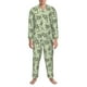thumbnail image 3 of Balery Green Snake Pijama para Hombre de Dos Piezas con Manga Larga, Conjunto de Dormir y Descanso Suave con Bolsillos-Medium, 3 of 7