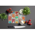 thumbnail image 3 of Lots of Red and White Papillon Glass Cutting Board Large 12 in x 15 in, 3 of 5