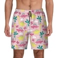 thumbnail image 3 of Uemuo Dinosaur Pattern Mens Swim Trunks Quick Dry Board Shorts with Mesh Lining, Stretch Beach Shorts Quick Dry No-Chafing Board Shorts-Small, 3 of 9