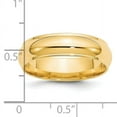 thumbnail image 7 of 14K Yellow Gold 6mm Half Round with Edge Band Ring Size 12, 7 of 7