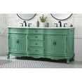 thumbnail image 2 of 72 inch double bathroom vanity in vintage mint, 2 of 8