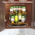 thumbnail image 2 of Organizador Lazy Susan para especias, madera SNTD, 25 cm, negro, 2 of 9