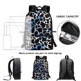 thumbnail image 6 of HUIACONG Cow Print School Backpack for Middle School Girls Large Capacity Breathable Adjustable Straps for Kids 6‑18 Back to School Daily Use, 6 of 6