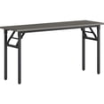 thumbnail image 2 of Lorell Folding Training Table - Melamine Top - 60" Table Top Width x 18" Table Top Depth x 1" Table Top Thickness - 30" HeightAssembly Required - Gray - Particleboard Top Material - 1 Each, 2 of 7