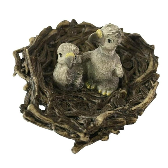 Realistic Animal Bird Model Figurine Action Figures Playset Kids Educational Birds with nest