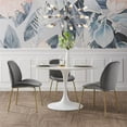 thumbnail image 2 of Posh Living Colton Dining Chairs Black Velvet Acrylic Leg Armless, 2 of 8