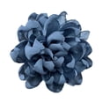 thumbnail image 4 of Broche de flores de camelia de satén, ramillete de flores, pinza para el cabello para banquetes y fiestas. azul oscuro, 4 of 9