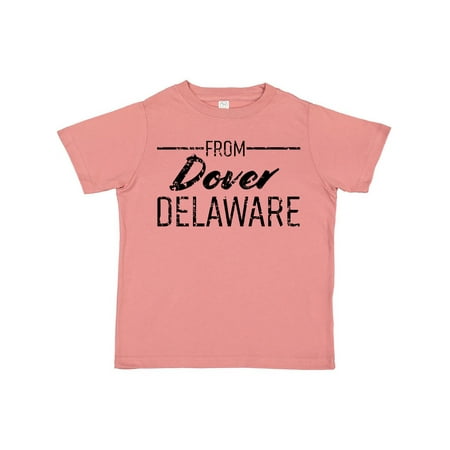 

Inktastic From Dover Delaware in Black Distressed Text Gift Toddler Boy or Toddler Girl T-Shirt