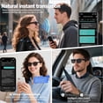 thumbnail image 4 of ZYQEEE Smart AI Sunglasses for Men ,Polarized Sunglasses with 115 Real-Time Translation,Video Call Translation,Voice Assistant,Bluetooth glasses for Ourdoor, 4 of 7
