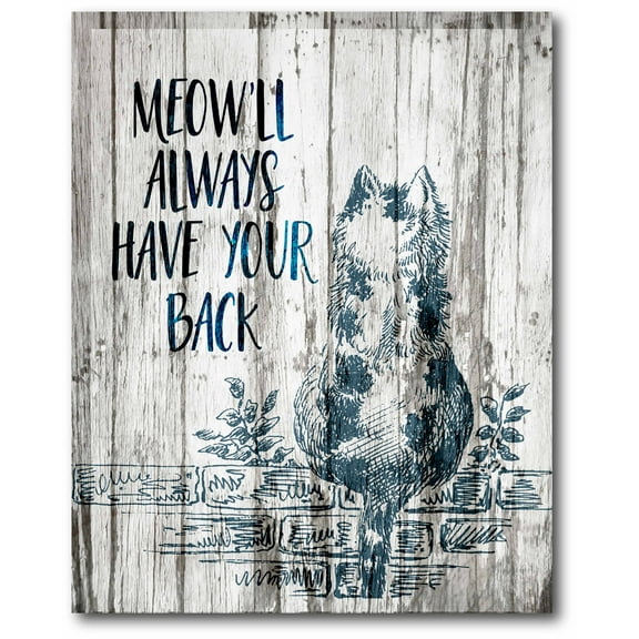 Cats Have Your Back Gallery-Wrapped Canvas Wall Art, 16x20
