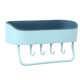 thumbnail image 1 of Matsuzay Esquina de baño almacenamiento estante de ducha estante organizador cesta estante de succión ordenado Juegos de accesorios de baño Verde azul, 1 of 6