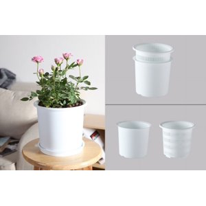Planter de contrôle des racines Pots de plantes sucantes Pot de fleurs d'orchidée respirant en plastique avec bac