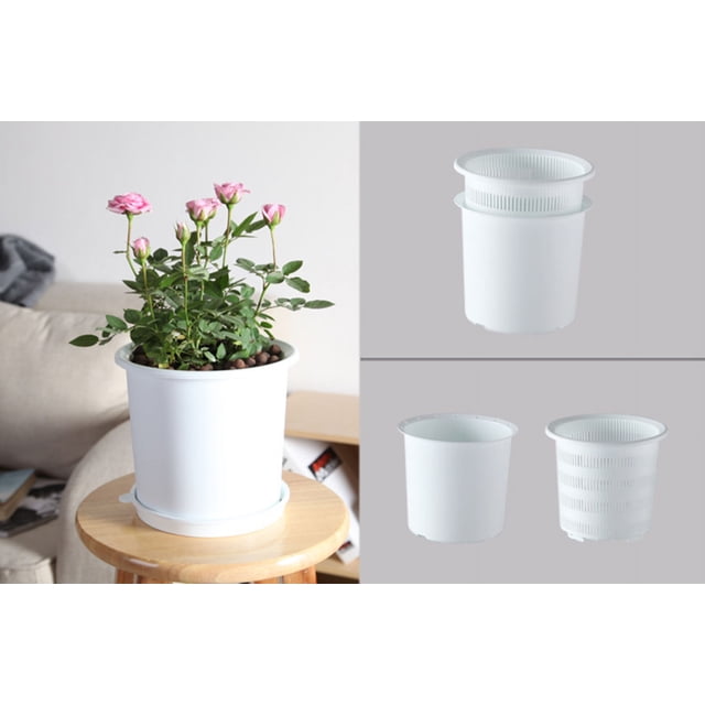 Root Control Planter Succulent Plant Pots Plastic Breathable Orchid Flower Pot with Tray