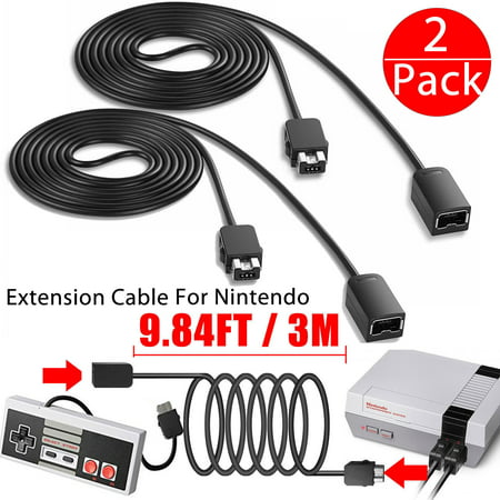 2Pcs 10 ft Extension Cable Cord for Nintendo Nes Mini Classic Edition (Best Nes Emulator For Pc)