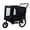 Black, variant on 2-in-1 Bike Trailer & Pet Stroller for Dogs up to 110lbs - Foldable Pet Carrier Cart with Front Caster & 20 Quick Release Air-Filled Wheels, Breathable Mesh and PVC Rain Cover, Red
