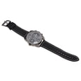 thumbnail image 2 of ColoMX Oulm 9316 Cool Reloj de pulsera de cuarzo con pantalla de doble hora y esfera redonda grande para hombre con correa de PU (negro), 2 of 3